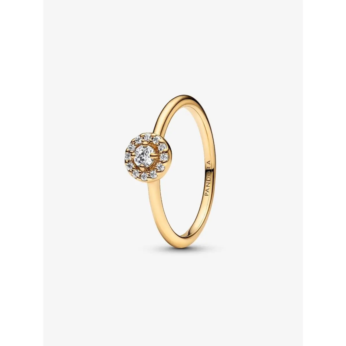 Round Pave Halo Ring-163554C01 with Gift Box by Pandora