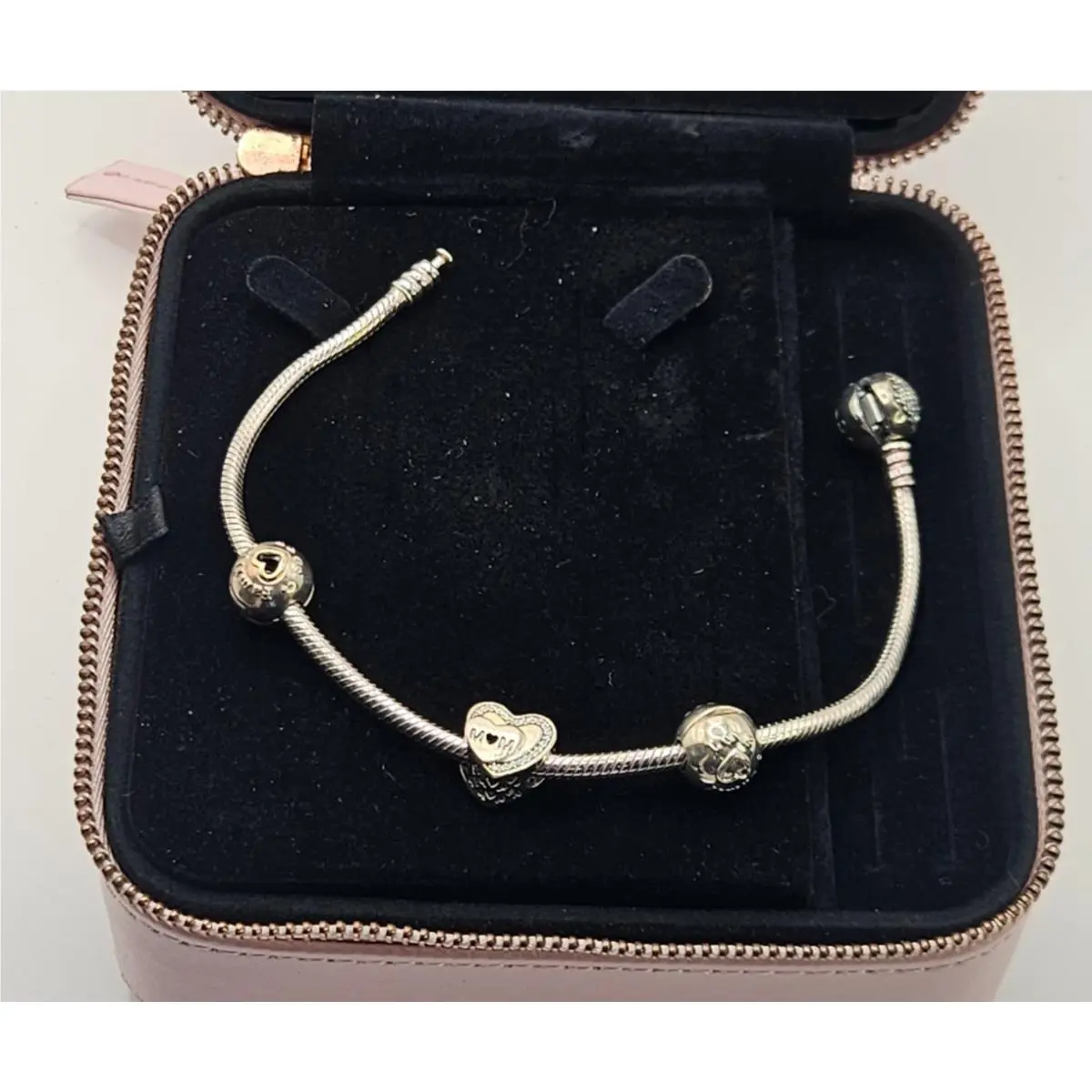 Vtg Nos Pandora Tribute to Mom Bracelet Gift Set B800515-19 8