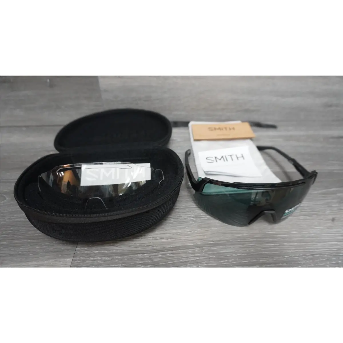 Smith Momentum Sunglasses Chromapop Matte Black with Clear Lens