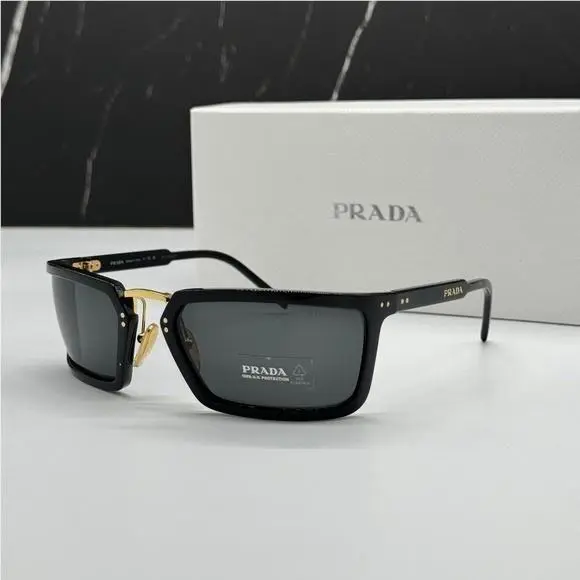 Spr A11 1AB5S0 Prada PRA11S 1AB5S0 Unisex Sunglasses PR A11S 1AB5S0 Black