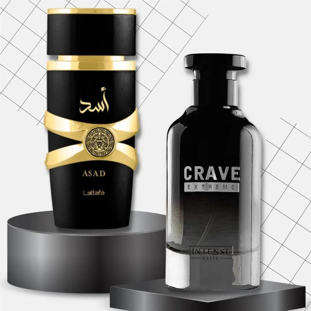 Asad by Lattafa Crave Extreme by Intense Elite Edp 100ml Bundle