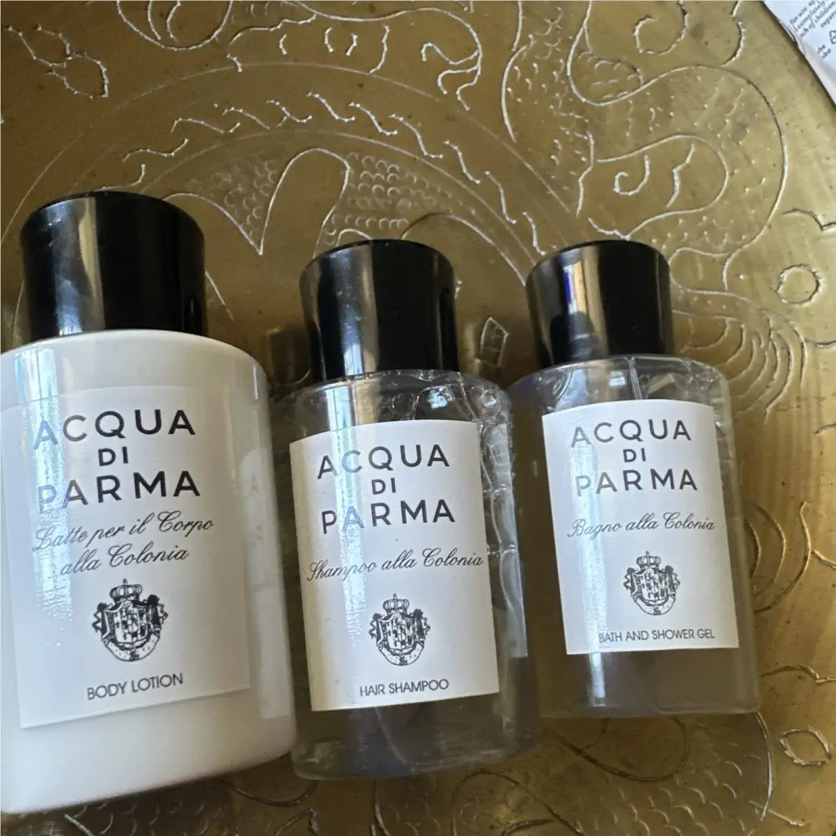 Acqua Di Parma Colonia Travel Set 2.5 fl oz Shampoo Conditioner Body Wash Mini