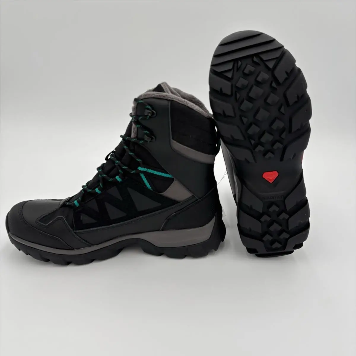 Salomon Chalten TS Cswp Womens 10 Winter Hiking Boots Black Autobahn Teal