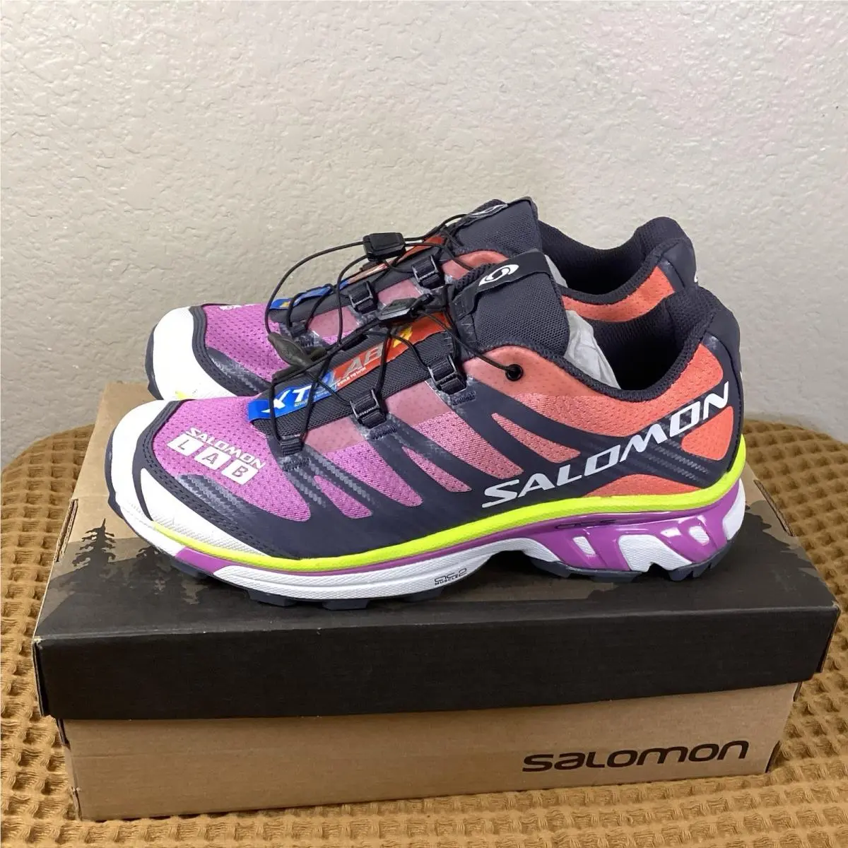 Salomon XT-4 Advanced Mulberry Mens Sz 9 Low Sneakers Trail Shoes Outdoor