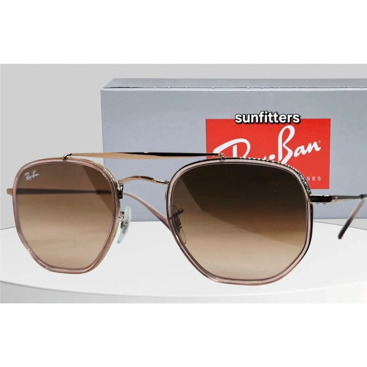 Ray Ban Marshall II Copper/pink-brown Gradient RB3648M 9069A5 52 Sunglasses