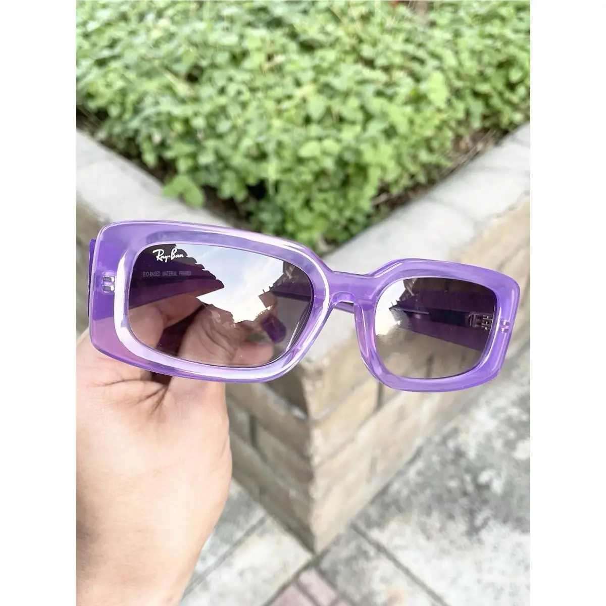 Ray Ban Kiliane Bio-based RB4395 4395 Transparent Purple Gray Lens 54/21