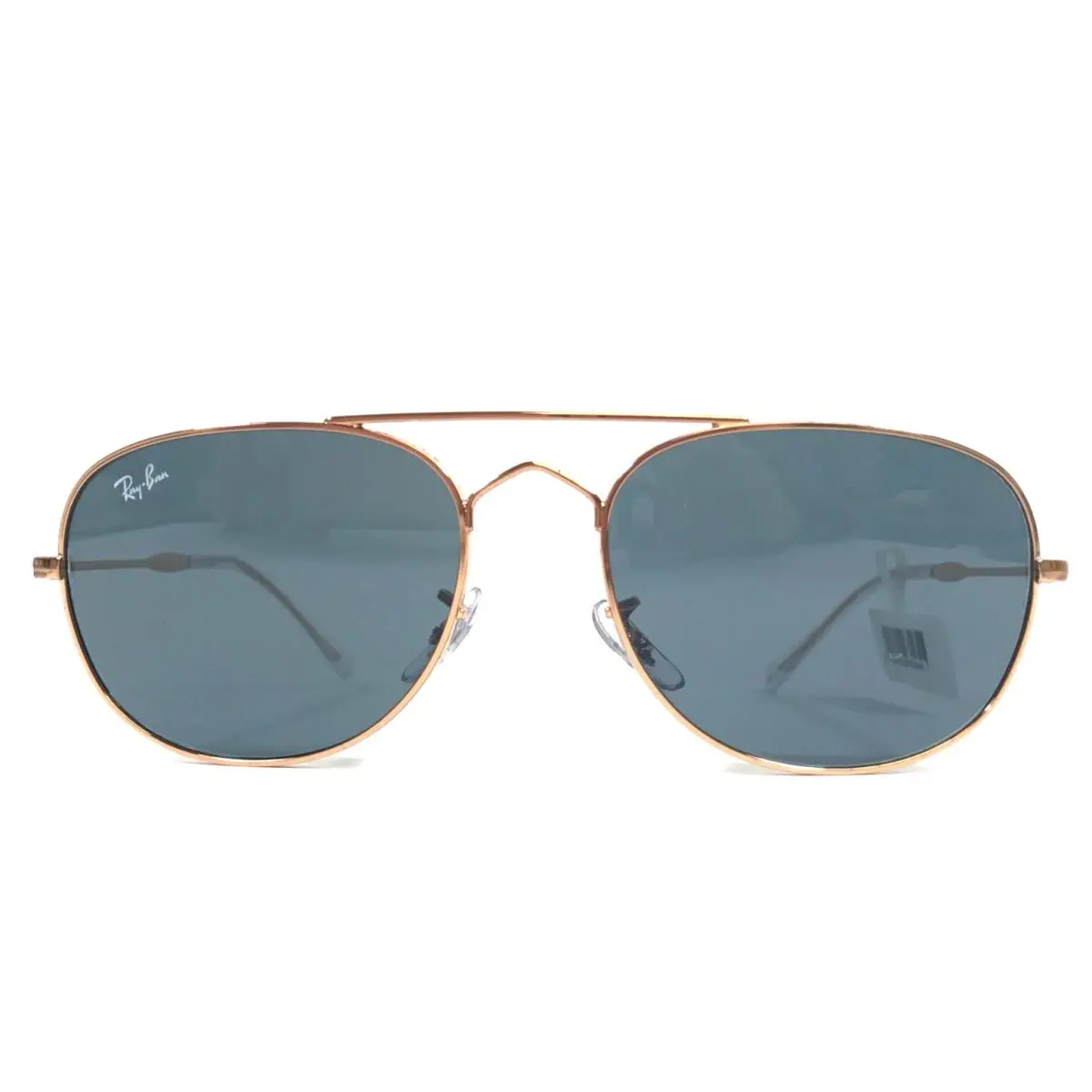 Ray-ban Sunglasses RB3735 Bain Bridge 9202/R5 Rose Gold with Blue Lenses 57 mm