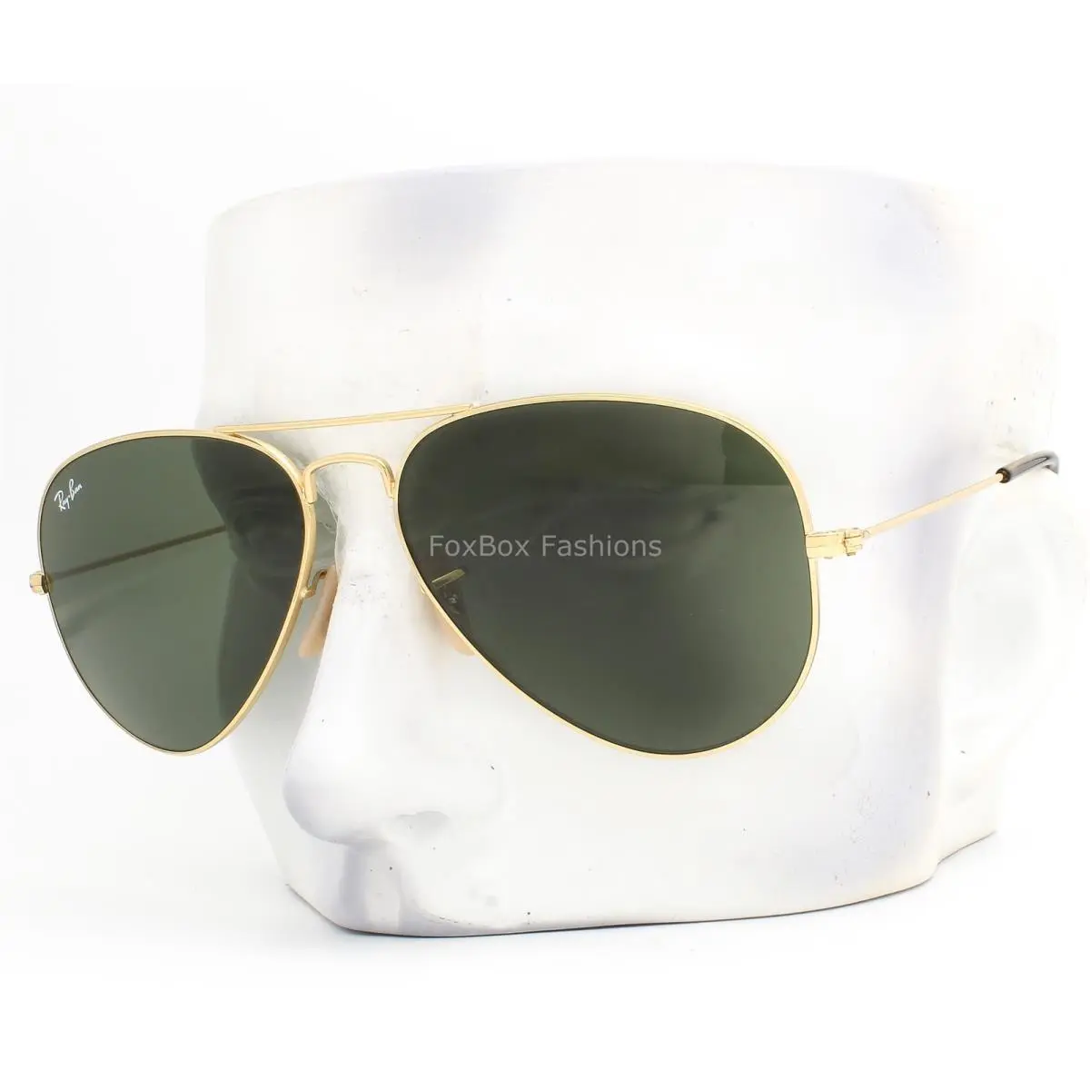 Ray-ban Aviator Sunglasses RB3025 181 Arista Gold Green Glass Lens 58mm W/case