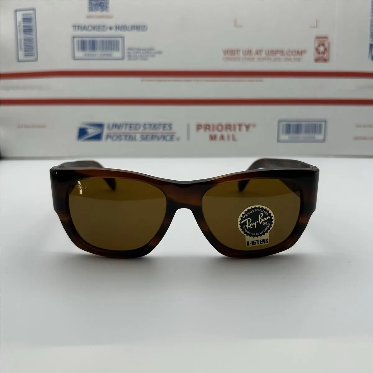 Ray-ban Nomad Brown Lens Havana Frame Unisex Sunglasses RB2187 954/33 54