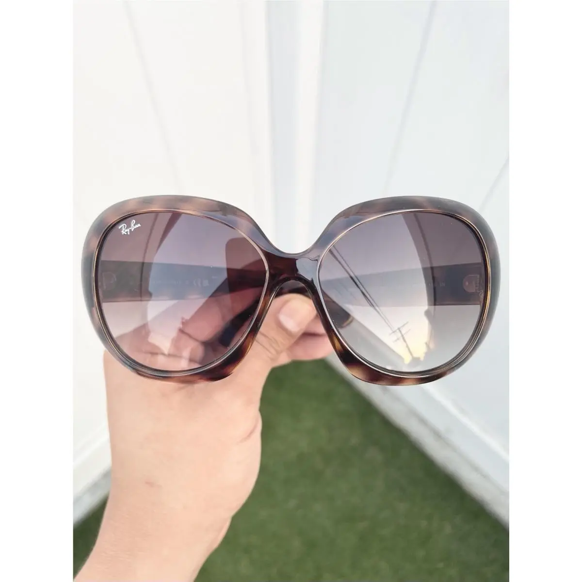Ray Ban Jackie Ohh 2 RB4098 4098 Havana Brown Gradient Lens Size 60/14