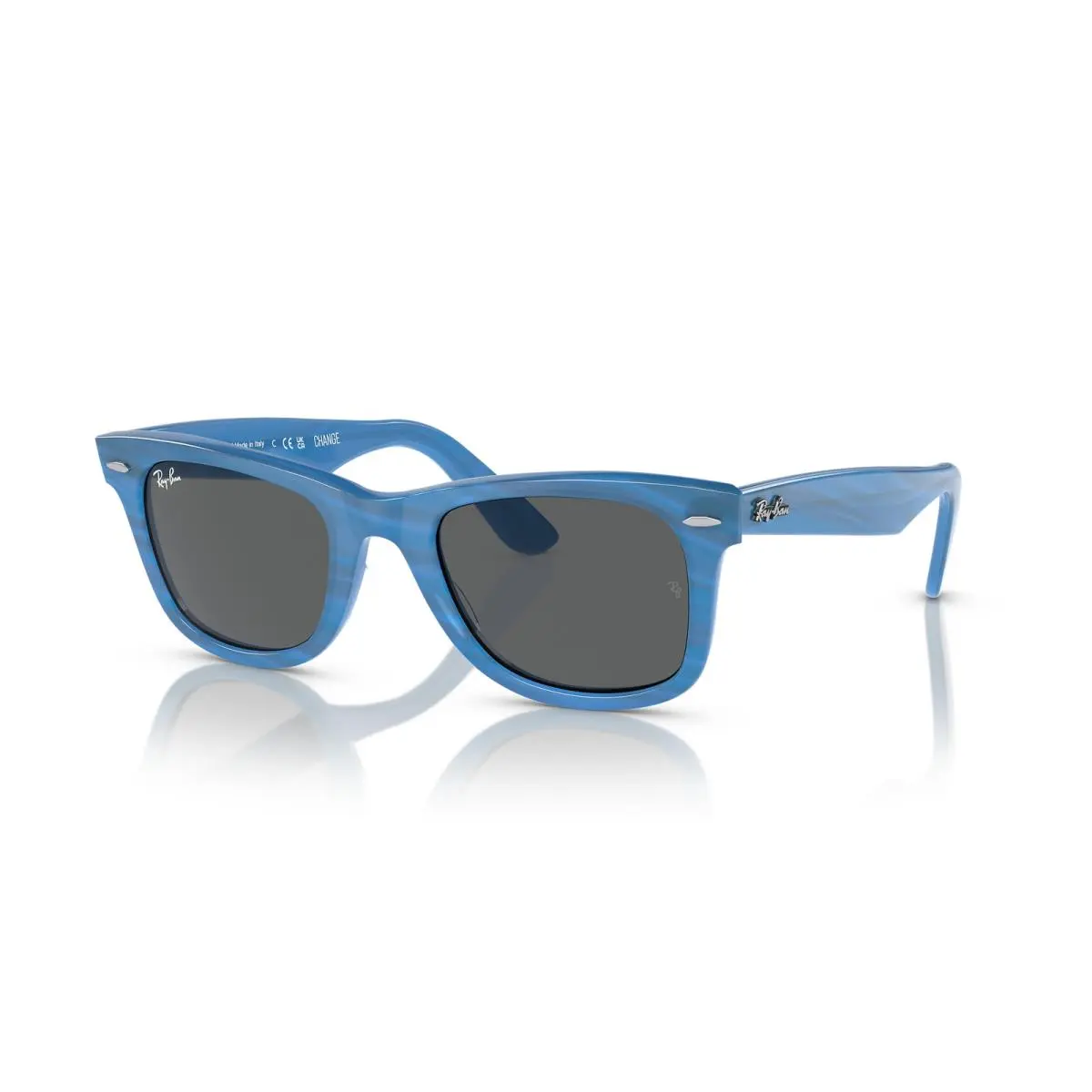 Ray-ban Original Wayfarer Change Wayfarer Change Photo Striped Blue/dark Grey 50 mm Sunglasses