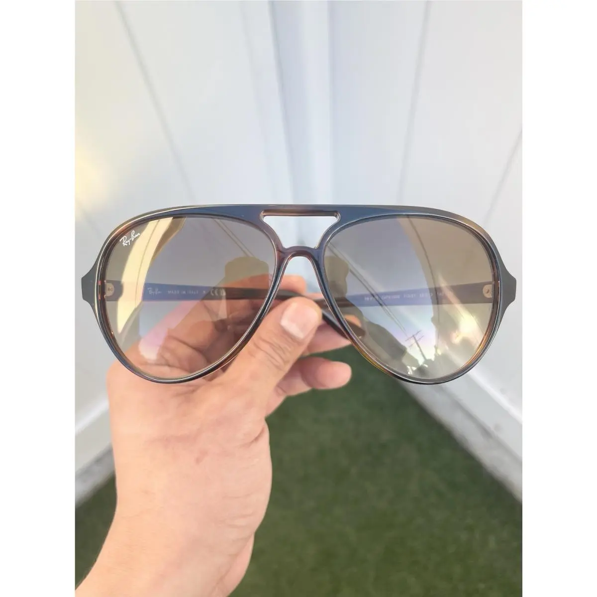Ray Ban Cats 5000 RB4125 4125 Havana Brown Lens Size 59/13