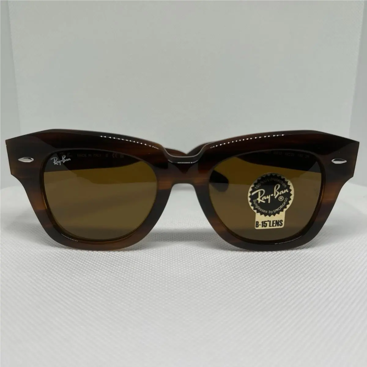 Ray Ban Sunglasses State Street Havana RB2186 954/33 Brown Non Polarized 49mm by Ray-Ban