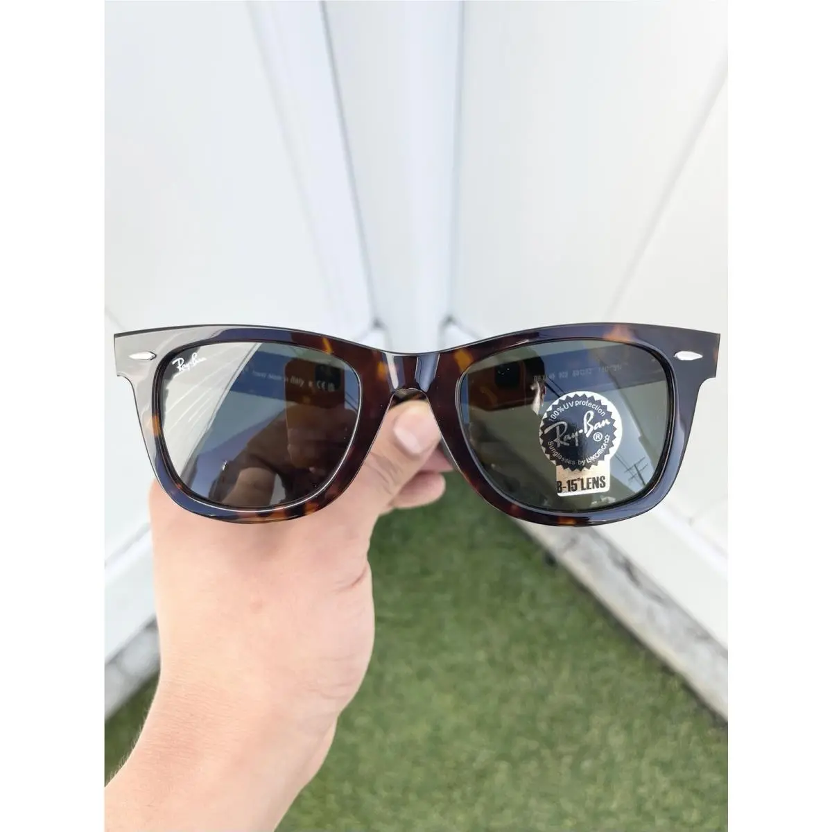 Ray Ban Classic Wayfarer RB2140 2140 Tortoise G15 Lens Size 50/22 by Ray-Ban
