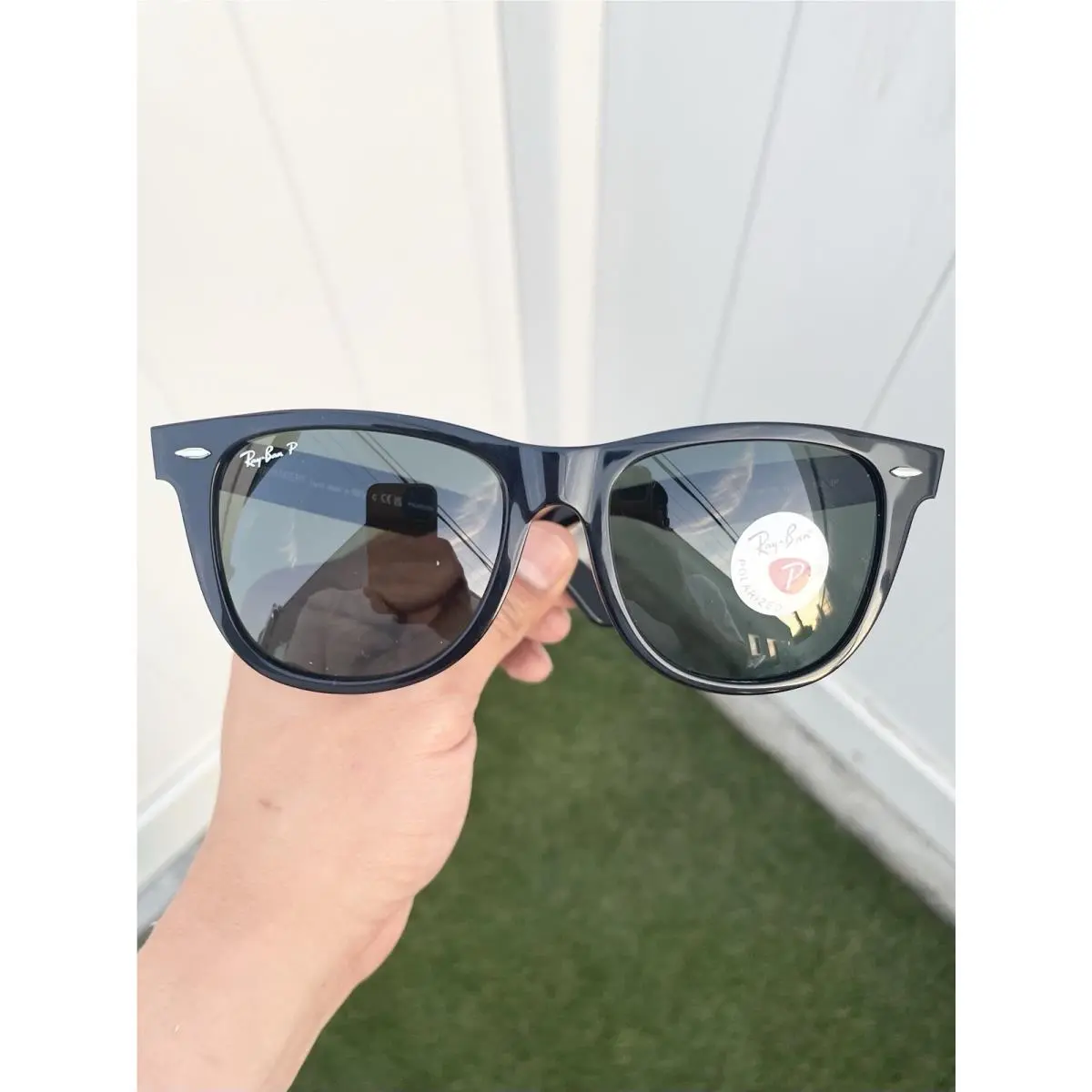 Ray Ban Polarized Large Classic Wayfarer RB2140 2140 Black G15 Lens 54/18