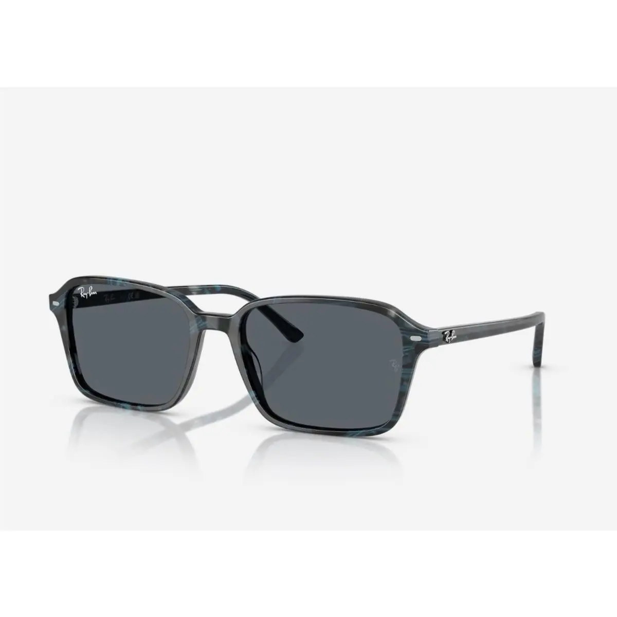 Ray-ban Raimond Transparent Fantasy Blue Grey Square Sunglasses RB 2231 1417R5