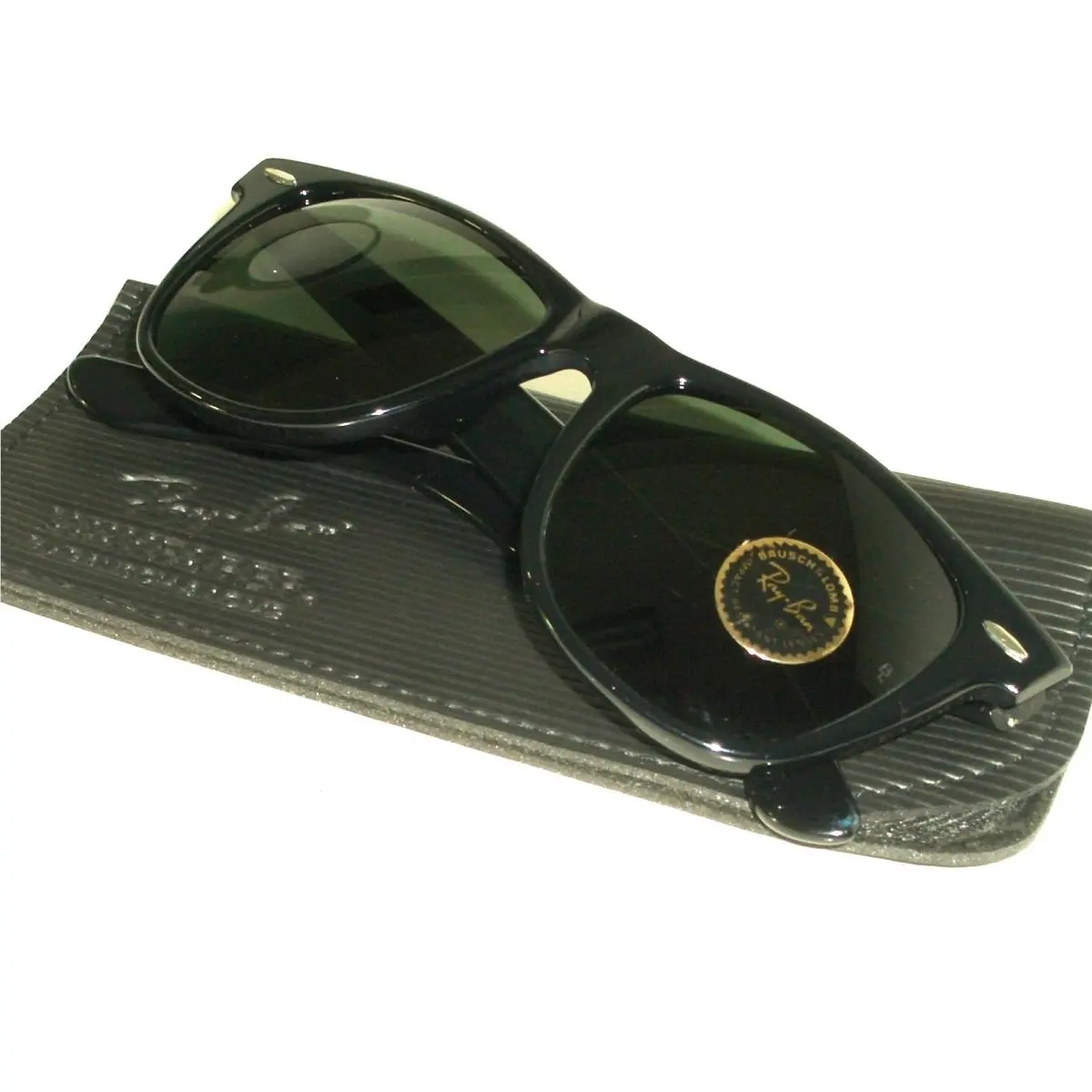 Vintage B L Ray-ban L1724 G15 UV Crystal Black Ebony Wayfarer II Sunglasses