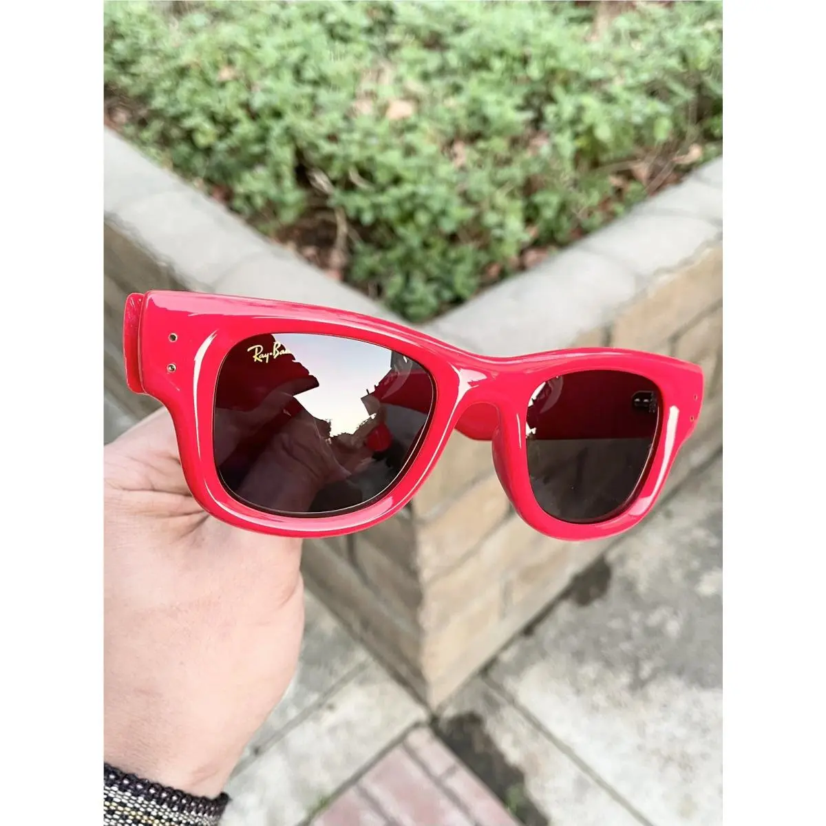 Ray Ban Wayfarer Puffer Asap Rocky Awge RB4940 4940 Red Size 47/23