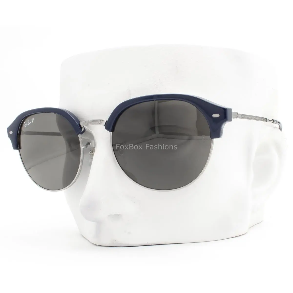 Ray-ban Sunglasses RB4429 6724/48 Clubmaster Blue Polarized Glass 55mm Wcase