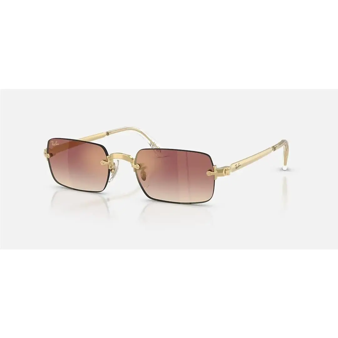 Ray Ban rb3928 A$ap Rimless Gold Shine/violet Lenses Sunglasses