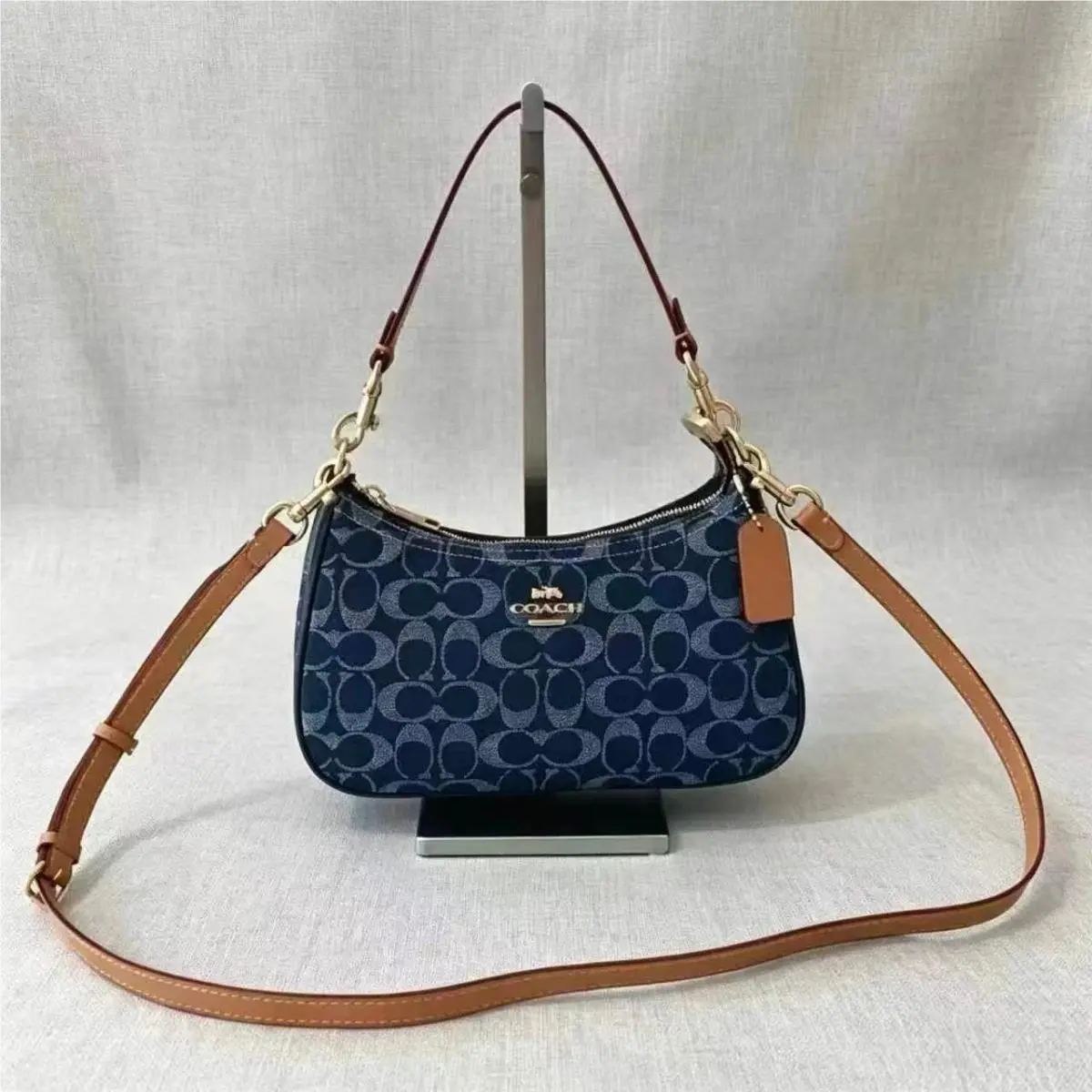 Women`s Shoulder Bag Crossbody Purse Handbag Pink Blue Snoopy Blue by Coach