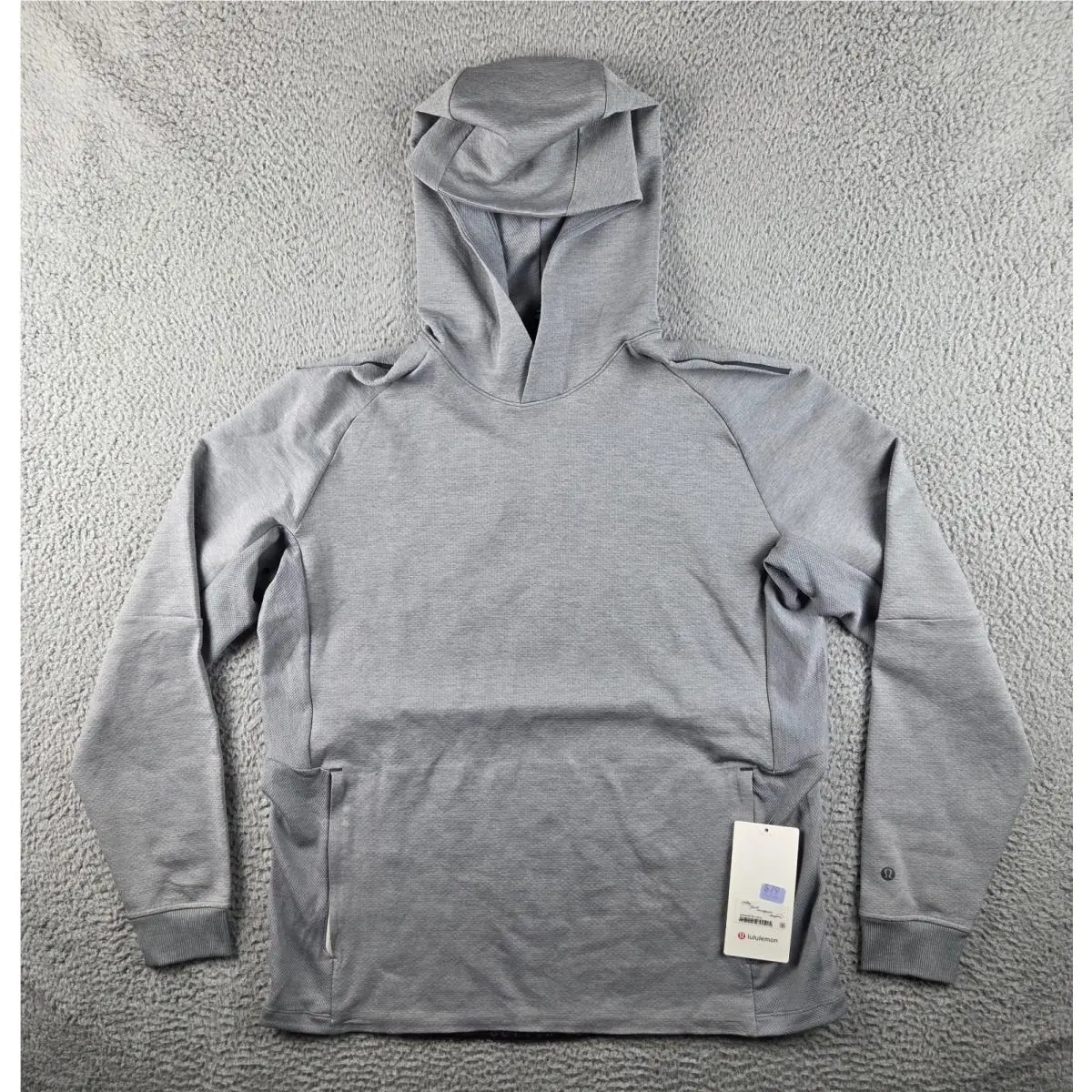 Lululemon Mens Textured Tech Hoodie XL Gray