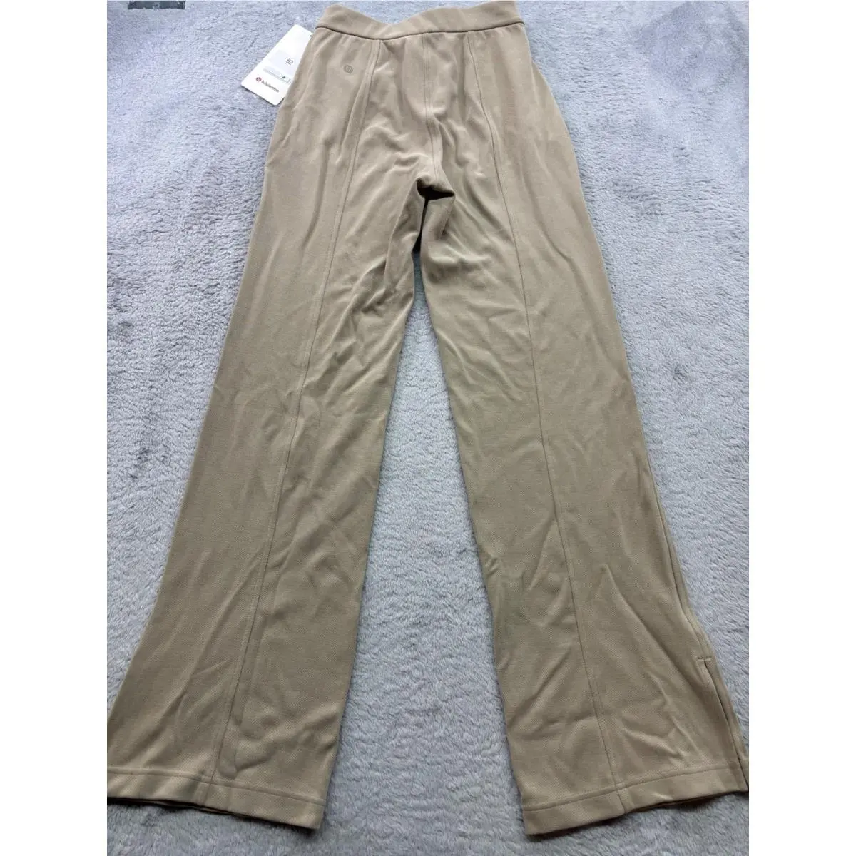Lululemon Softstreme High-rise Wide-leg Pique Pant Nomad Tan Xxs LW5HHPS