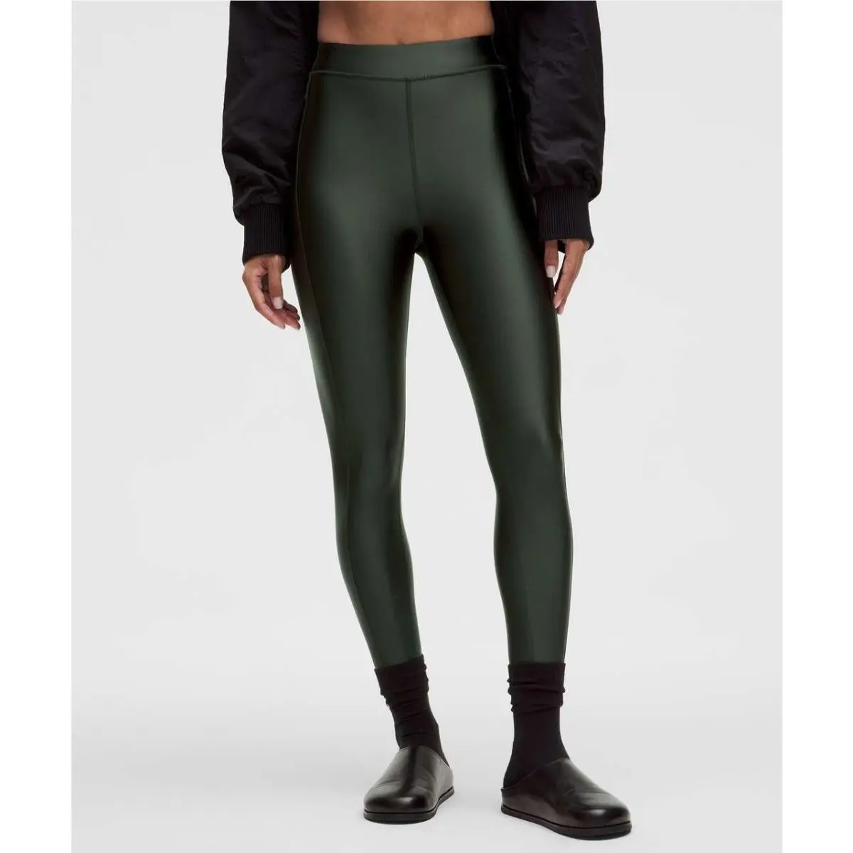 Lululemon Satin Shine High-rise Tight 25 Blackened Pine Size 0 Quick Dry