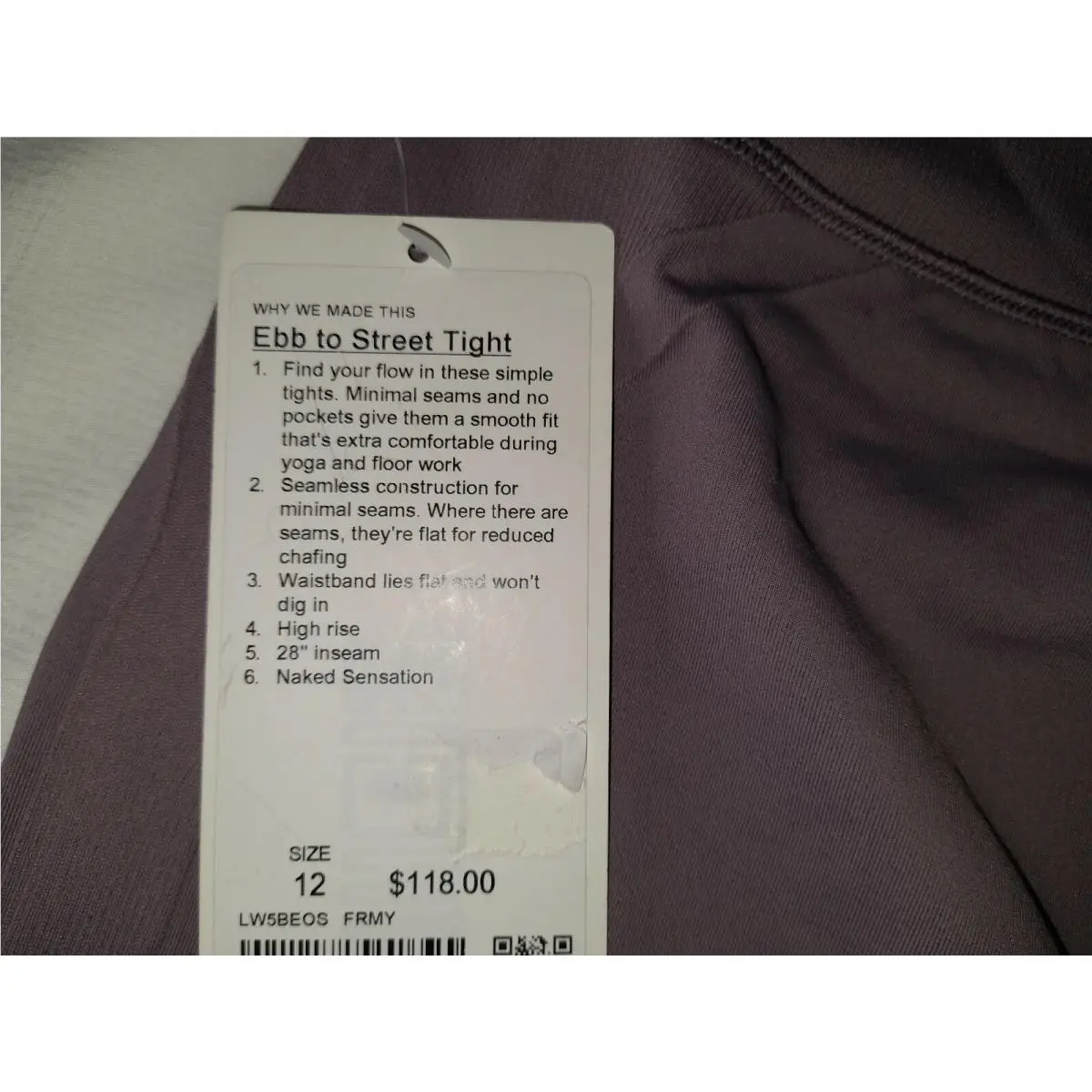 Lululemon clothing - Frosted Mulberry 1
