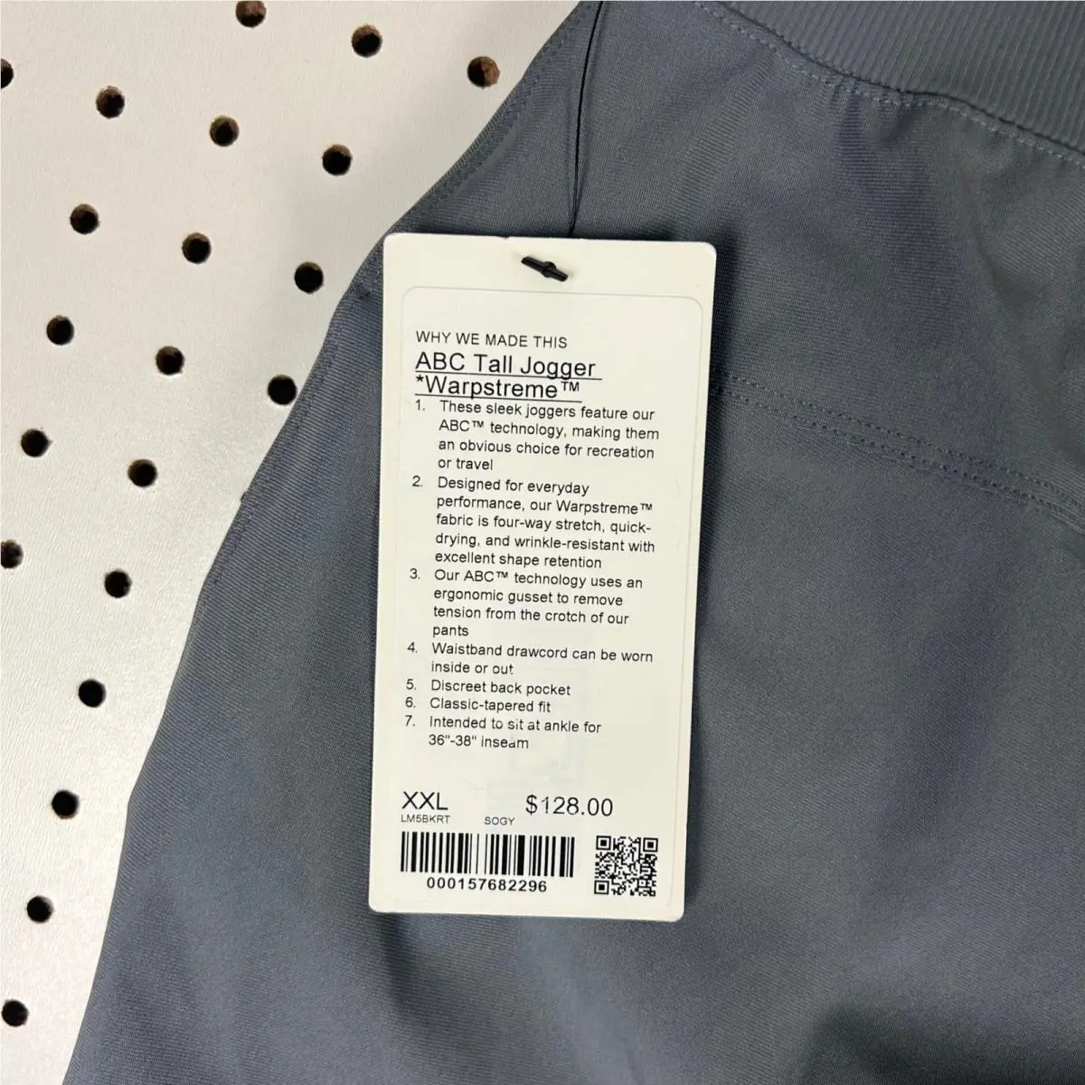 Lululemon clothing - ABC Tall Jogger Warpstreme - ABC Tall Jogger Warpstreme - Gray 3