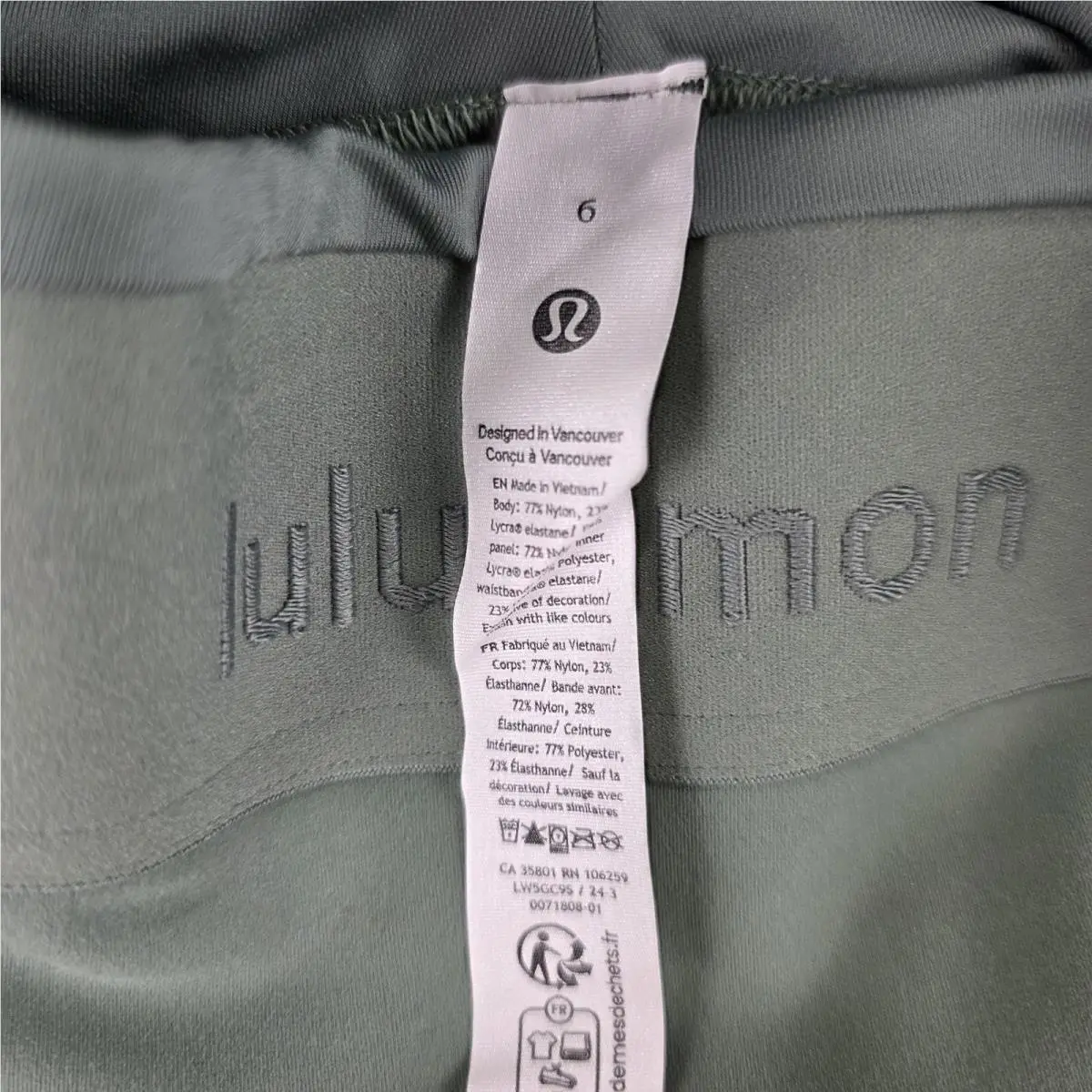 Lululemon clothing - Green 2