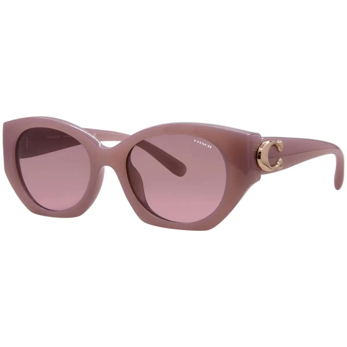 Coach CW194 HC8407U 583914 Sunglasses Women`s Milky Buff/brown Gradient 52mm