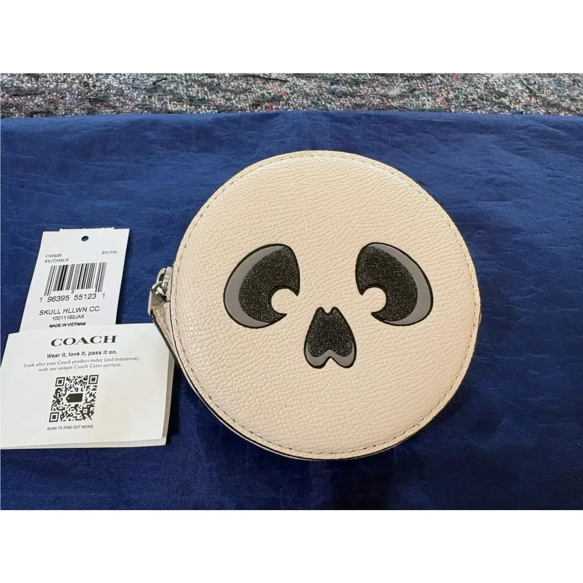 Halloween Skull Coin Case/purse CW935 by Coach