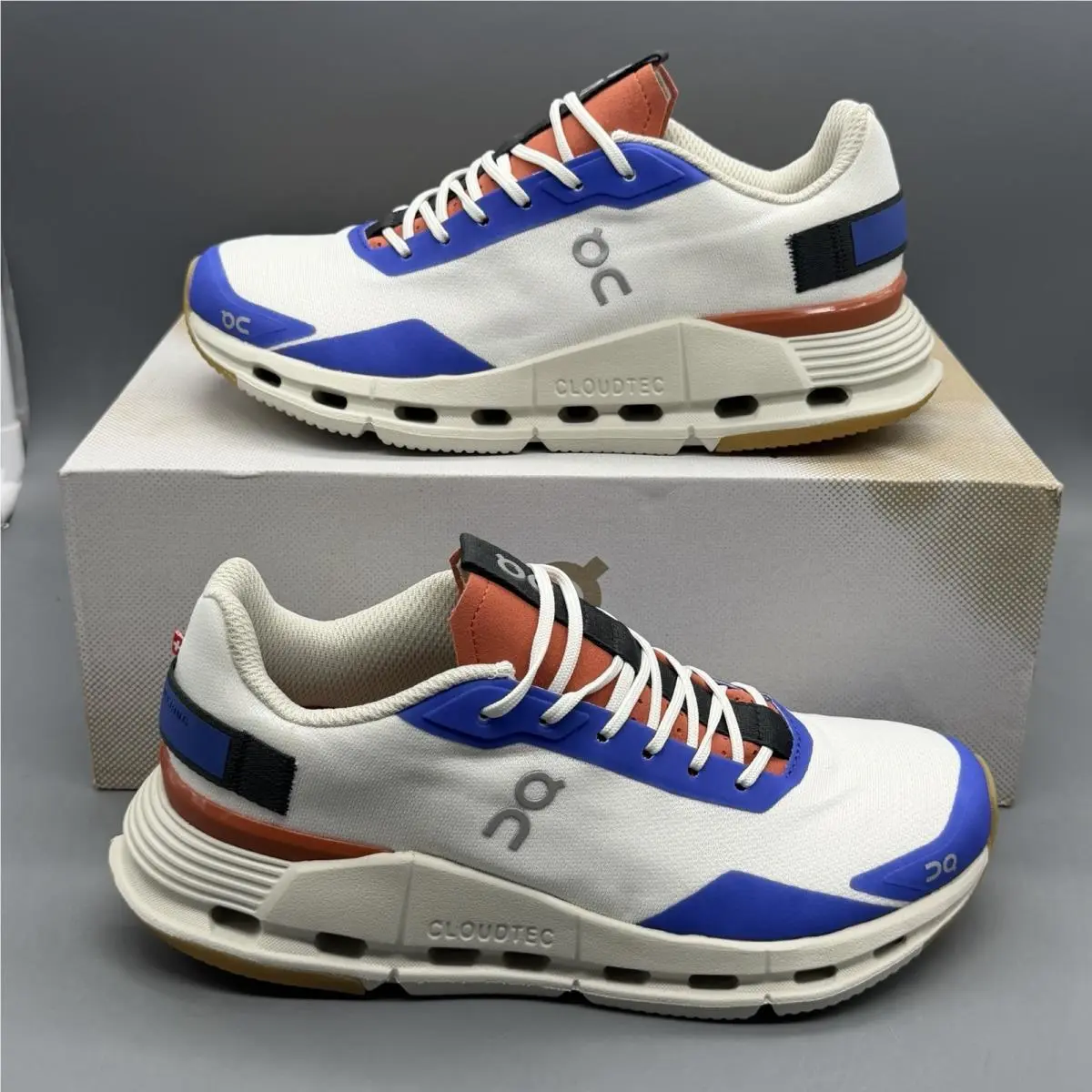 On Running Cloudnova Form Women’s 5.5 Running Gym Training Shoes ‘white/rust’
