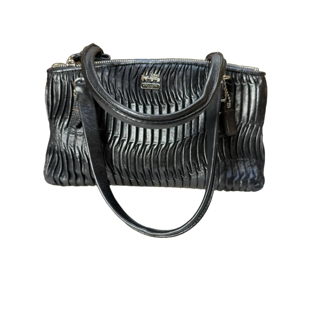 Coach. New. Coach Mini Handbag - Shiny Black