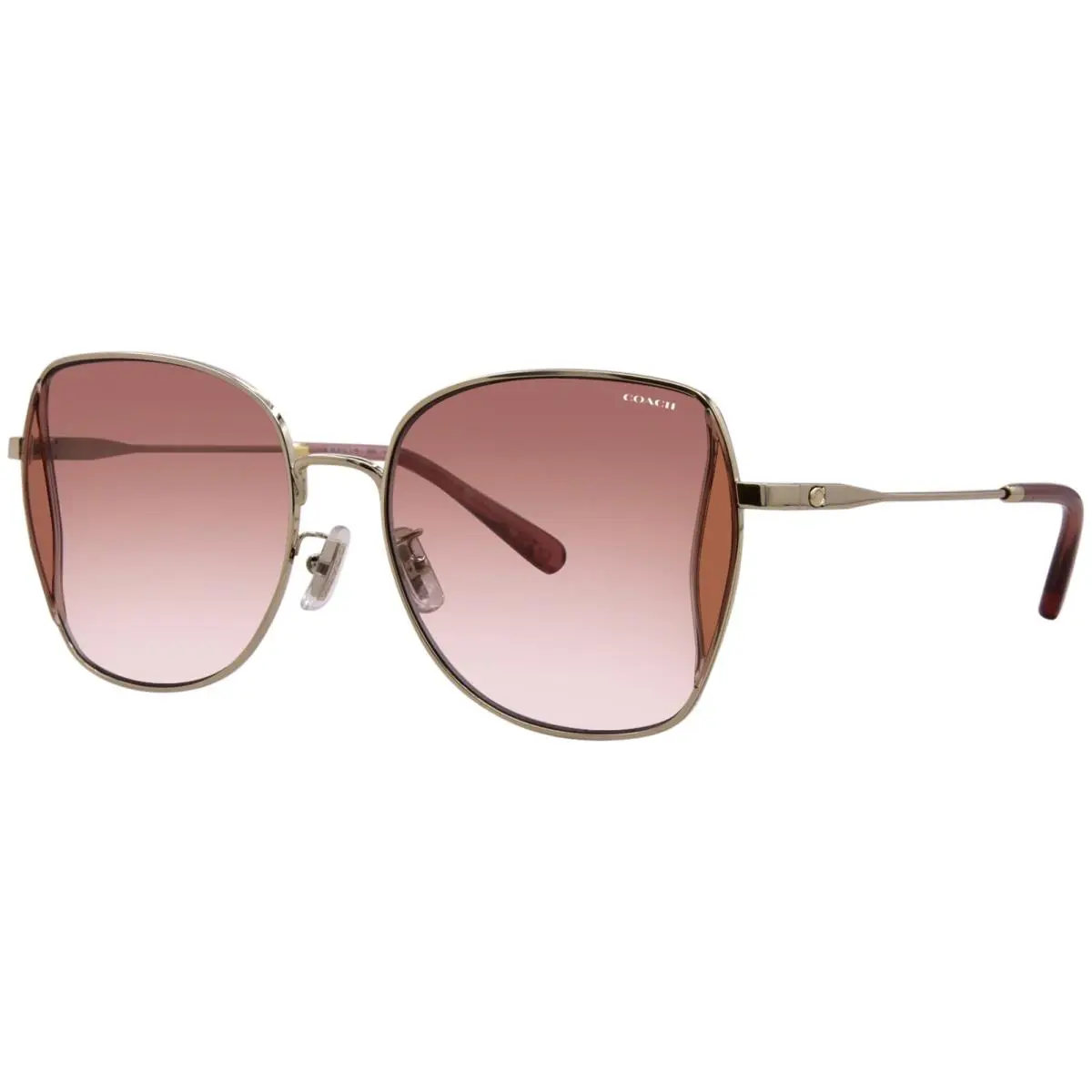 Coach CL906 HC7158D 900513 Sunglasses Women`s Light Gold/amber Gradient 58mm