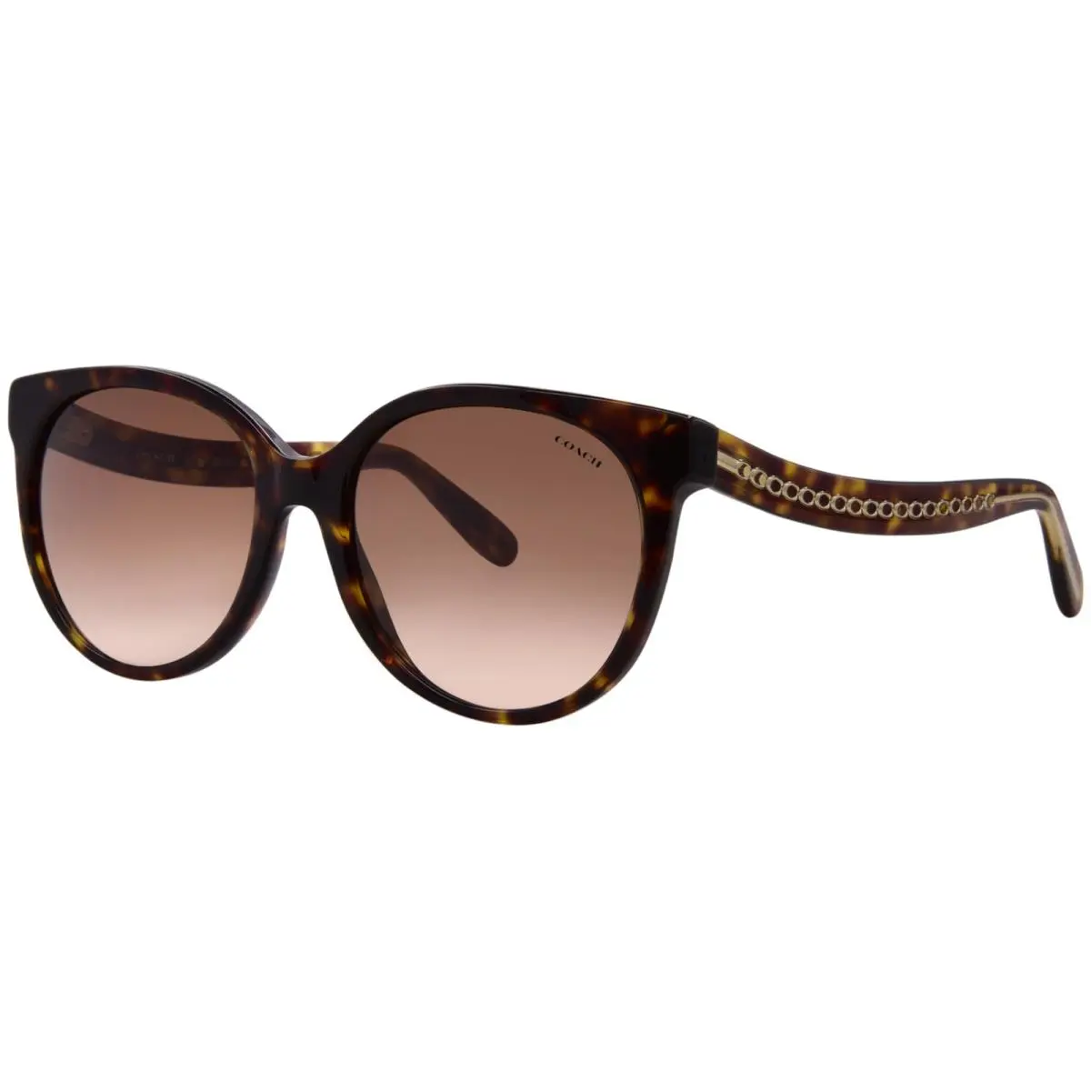 Coach C6181 HC8321 51203B Sunglasses Women`s Dark Tortoise/brown Gradient 55mm