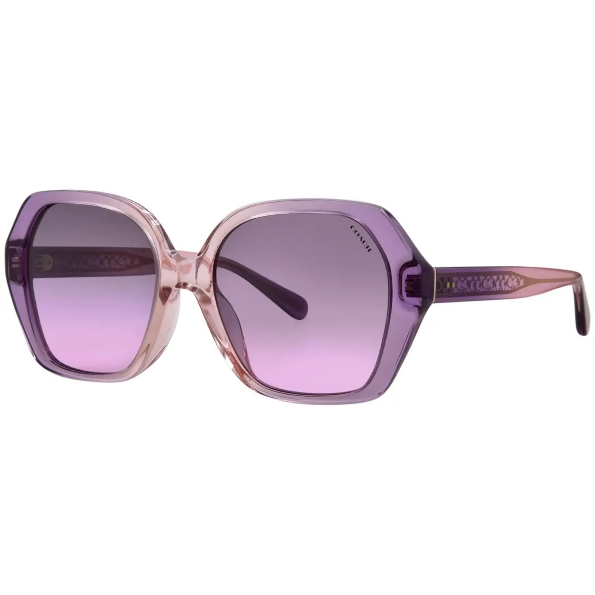Coach CR615 HC8404U 581390 Sunglasses Women`s Amethyst/pink/purple Gradient 56mm