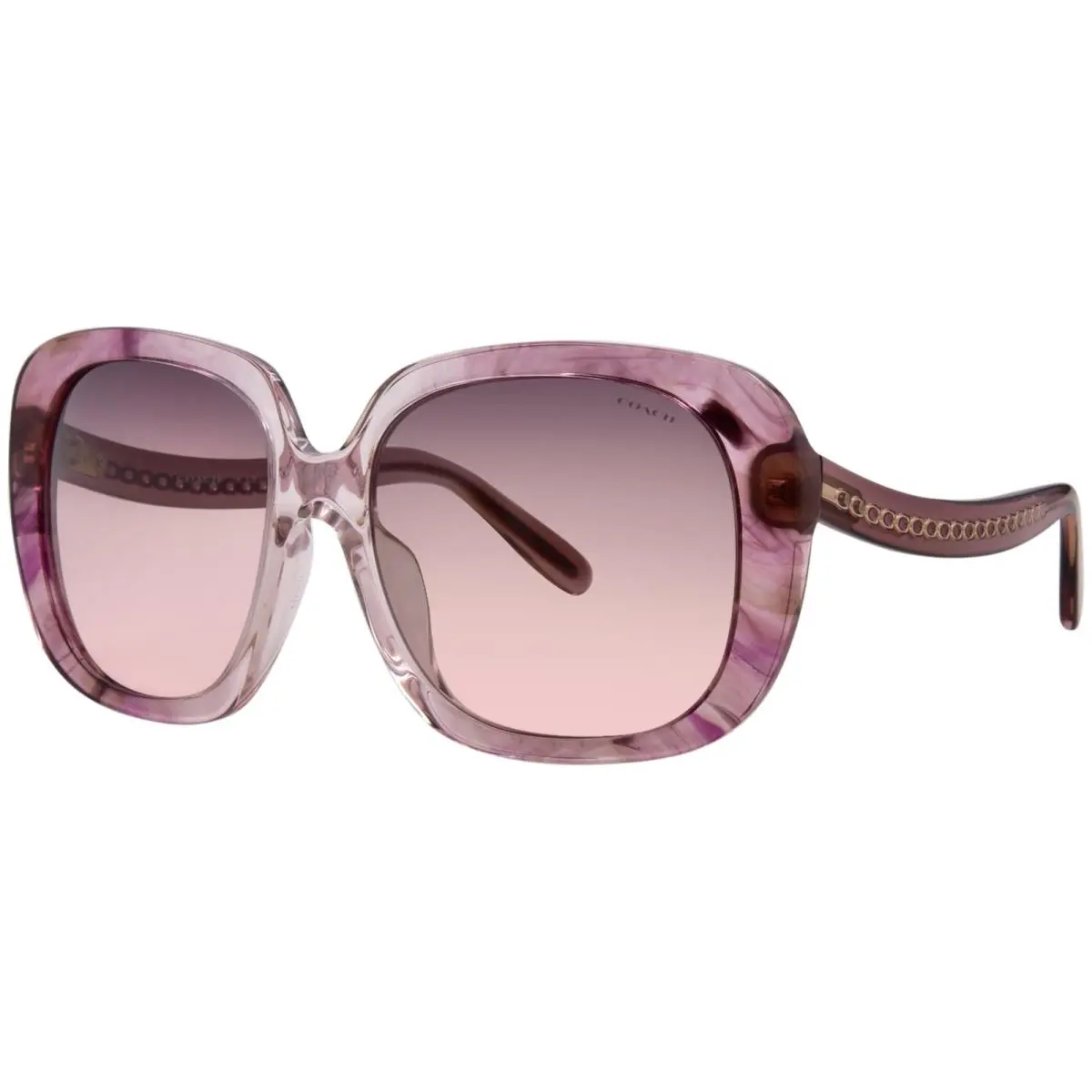 Coach C6185 HC8323U 5656U8 Sunglasses Women`s Pink/brown/pink Gradient 56mm