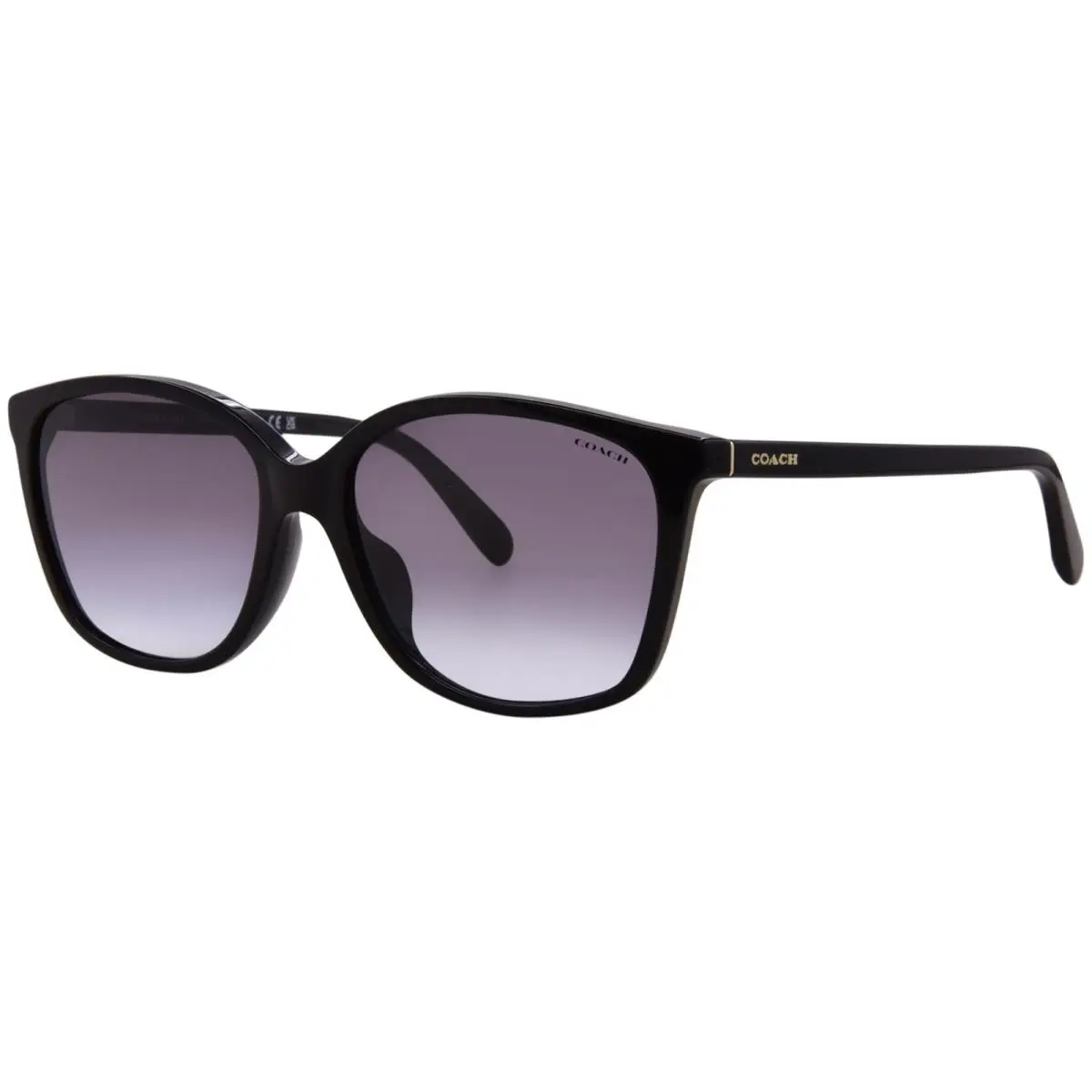 Coach CH558 HC8361U 50028G Sunglasses Women`s Black/grey Gradient Square 57mm