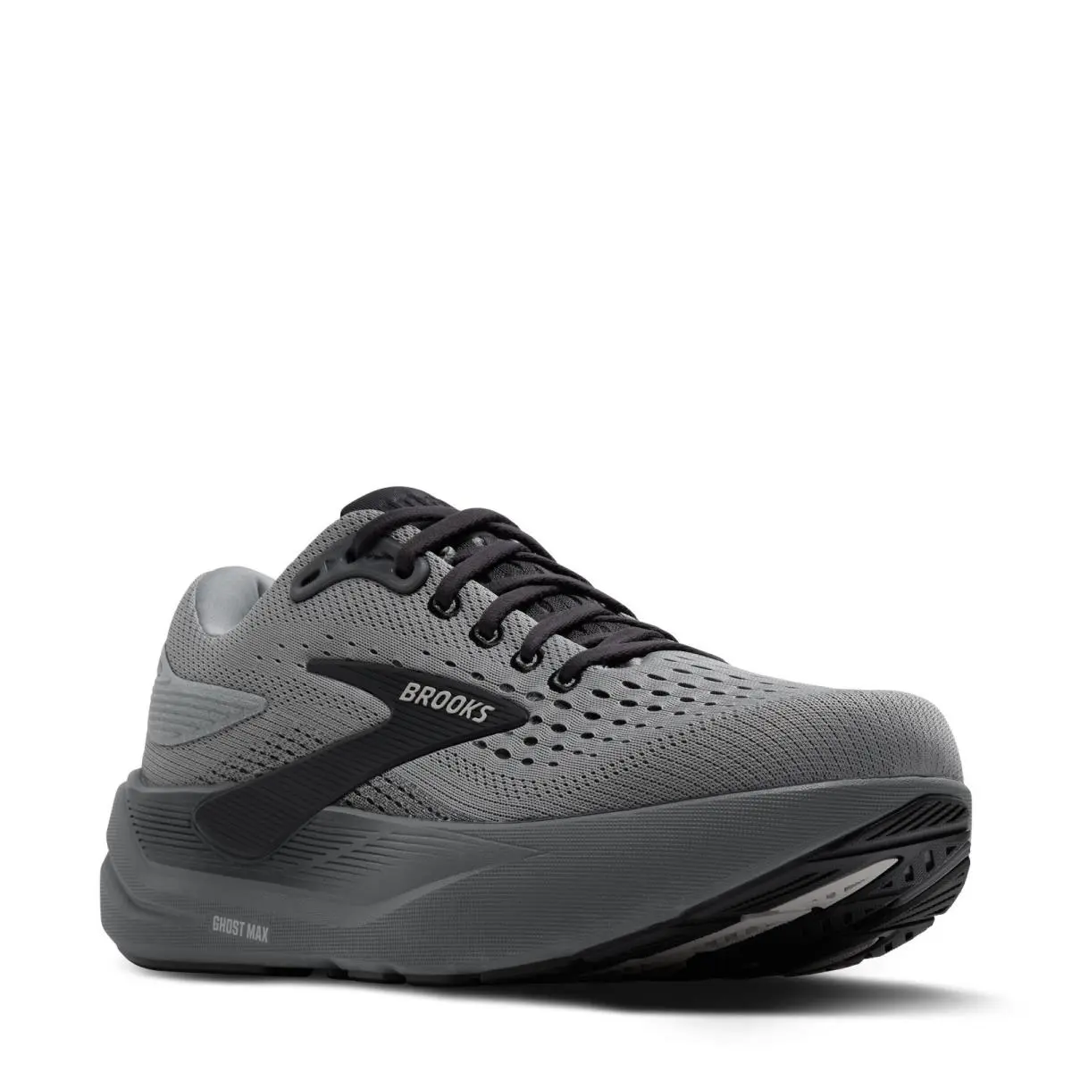 Men`s Brooks Ghost Max 3 Running Shoe 110464 1D 069 Primer Grey/ebony Fabric-an