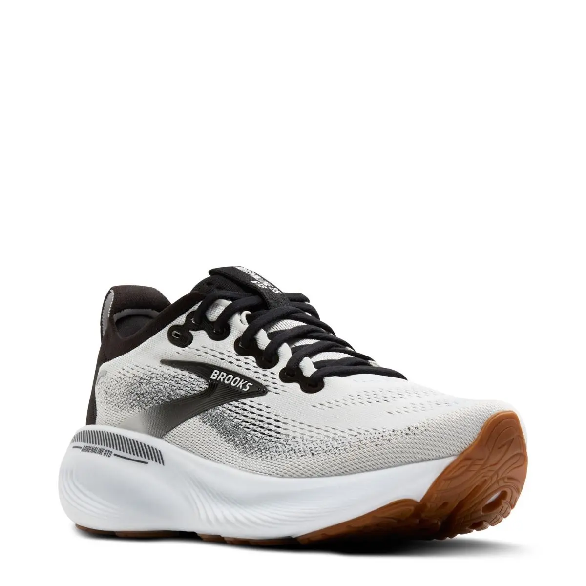 Men`s Brooks Adrenaline Gts 25 Running Shoe 110454 1D 189 White/black/white Fab