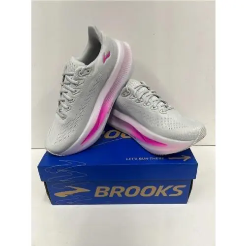Brooks shoes - Brooks Glycerin Max 2 - Glycerin Max - Oyster/Argyle/Cyber Pink (048) 7