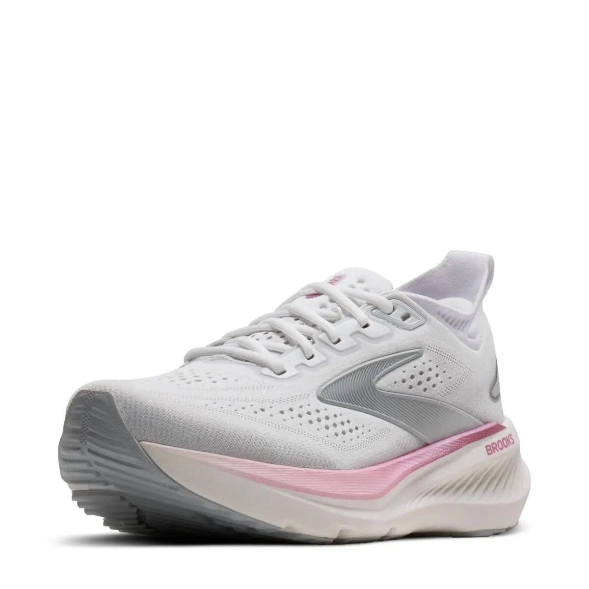 Women`s Brooks Glycerin 23 Running Shoe 120465 1B 133 White Harbor Mist Fabric