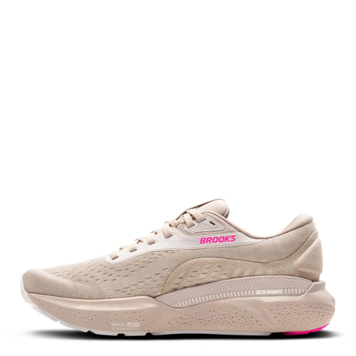 Brooks shoes - Chateau Grey/Coconut/Pink 8