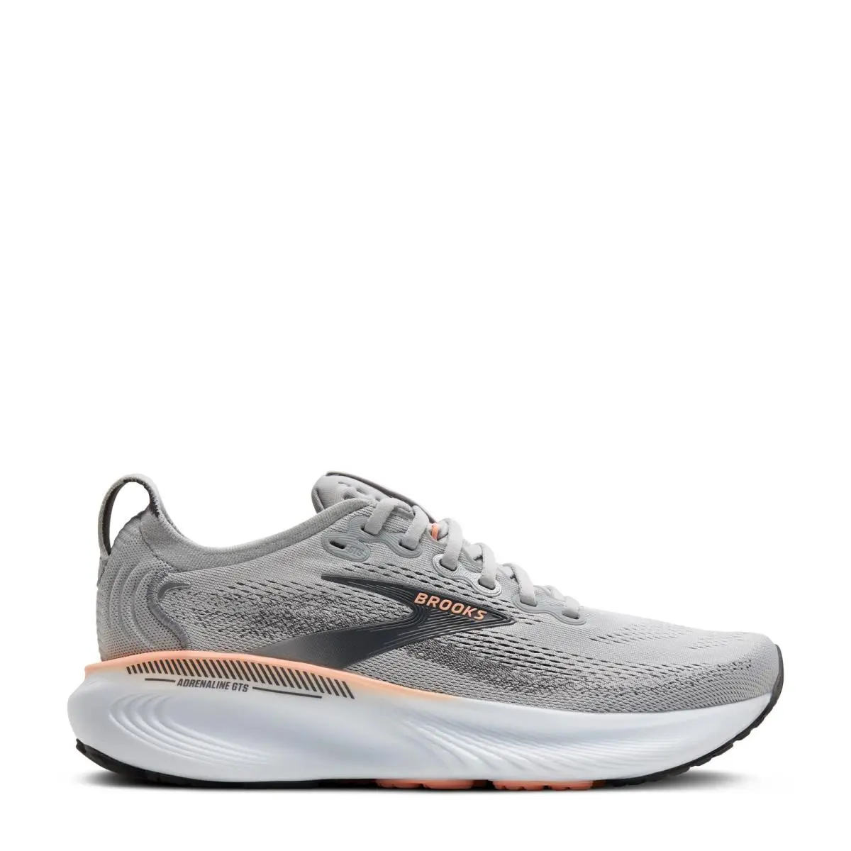 Brooks shoes - Grey/Blackened Pearl/Coral 6