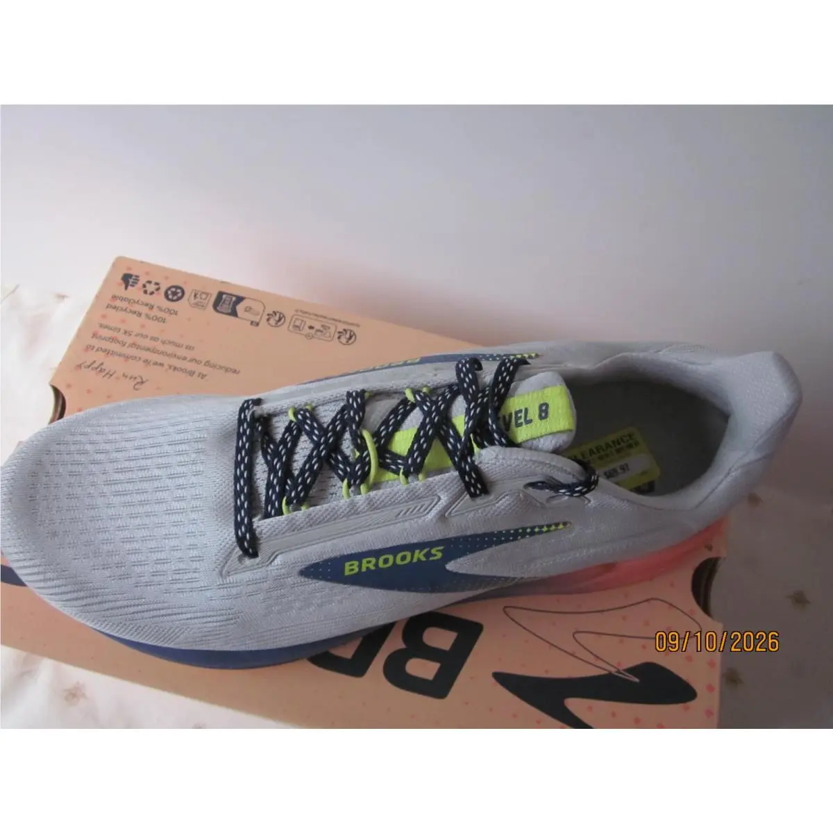 Brooks shoes - Brooks Revel 8 - Revel - Quiet/Blue/Salmon 0