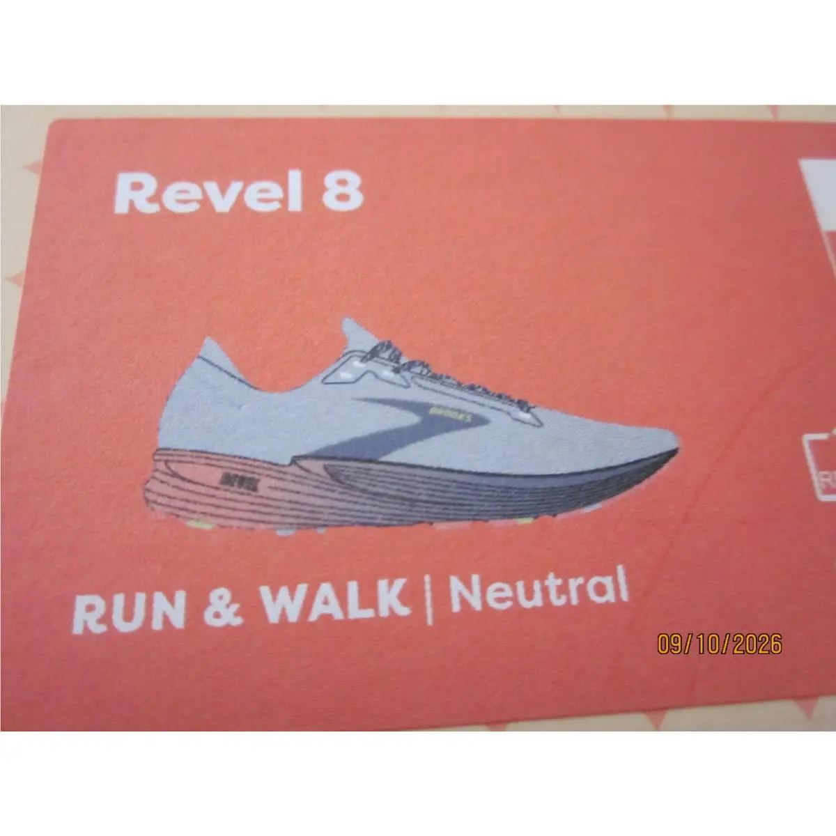 Brooks shoes - Brooks Revel 8 - Revel - Quiet/Blue/Salmon 9
