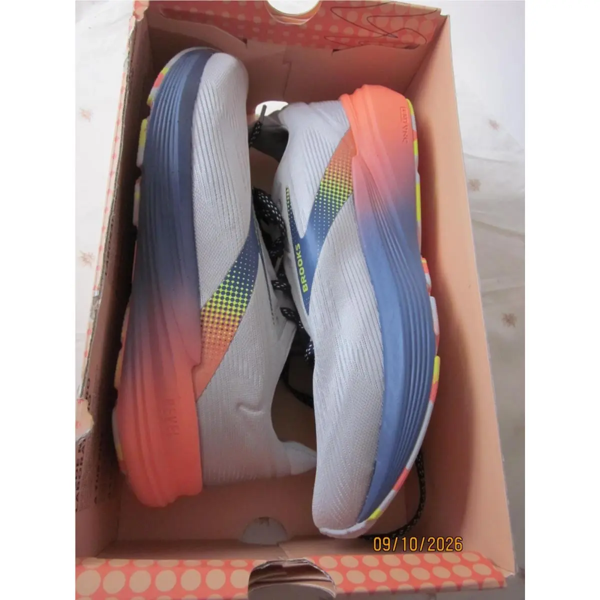 Brooks shoes - Brooks Revel 8 - Revel - Quiet/Blue/Salmon 10