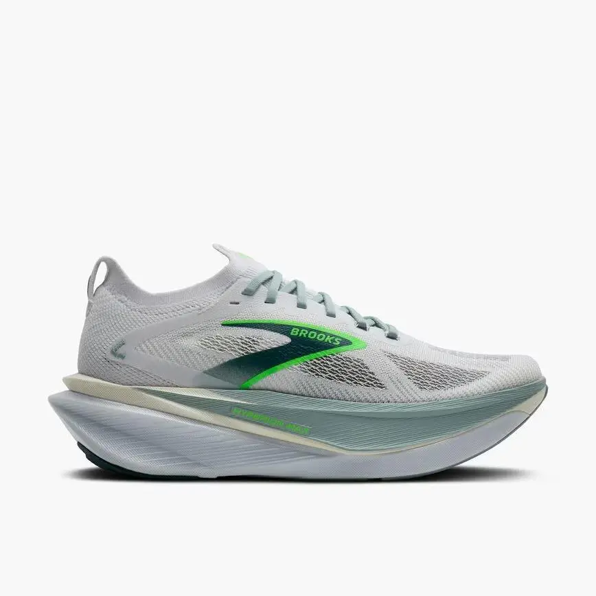 Brooks shoes - Brooks Hyperion Max 3 - Hyperion Max - White/Gray Mist/Green 2